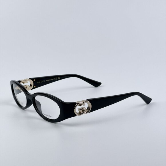 Gucci GG1693O 001 BRAND NEW Eyeglasses Black Oval Women - Picture 5 of 12